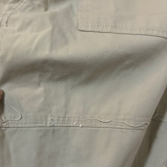 Johnny was Sz S Floral Embroidered Beige Pants y2k cargos - Picture 9 of 16